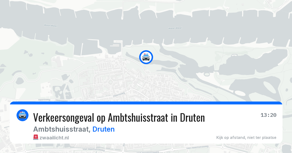 Verkeersongeval op Ambtshuisstraat in Druten — 22 mrt 2026
