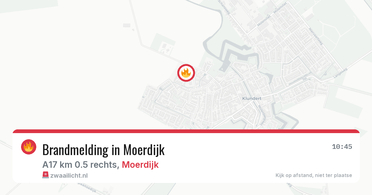 Brandmelding in Moerdijk — 15 jun 2026