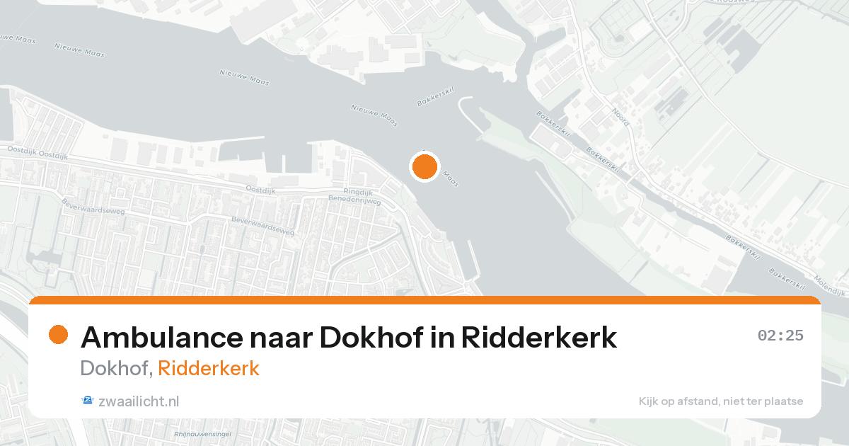 Ambulance naar Dokhof in Ridderkerk — 23 aug 2026