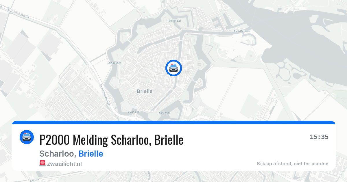 P2000 Melding Scharloo, Brielle — 24 mei 2026