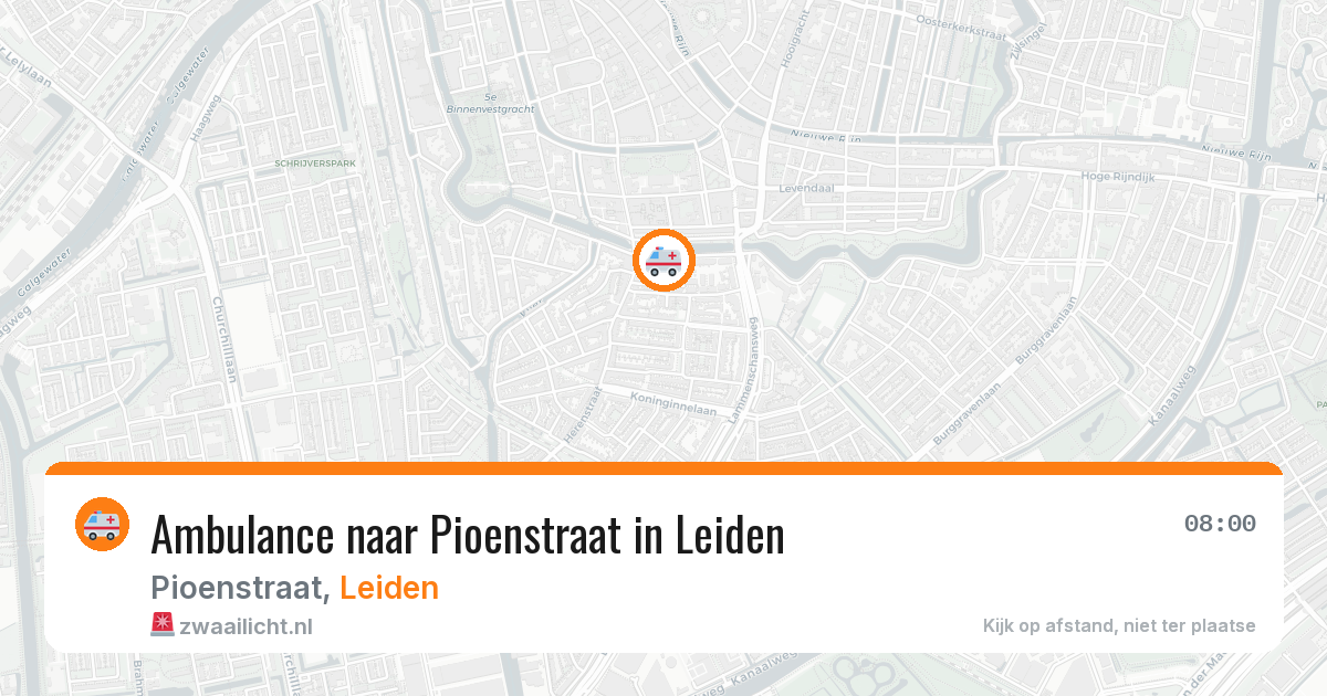 Ambulance naar Pioenstraat in Leiden — 11 aug 2026
