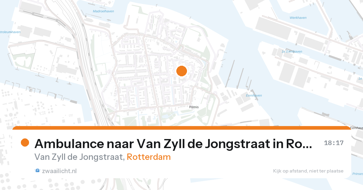 Ambulance naar Van Zyll de Jongstraat in Rotterdam — 27 aug 2026