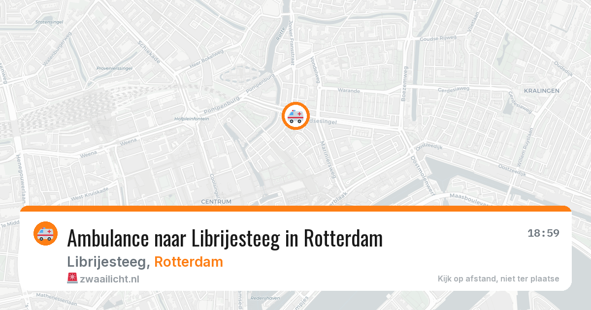 Ambulance naar Librijesteeg in Rotterdam — 11 aug 2026