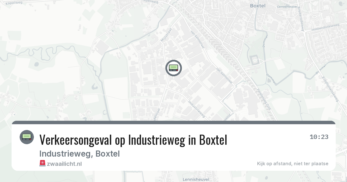 Verkeersongeval op Industrieweg in Boxtel — 11 mrt 2026