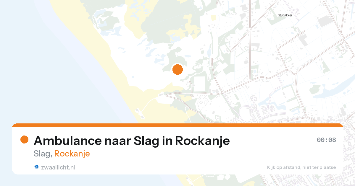 Ambulance naar Slag in Rockanje — 26 aug 2026