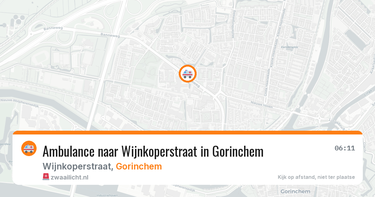 Ambulance naar Wijnkoperstraat in Gorinchem — 30 mei 2026