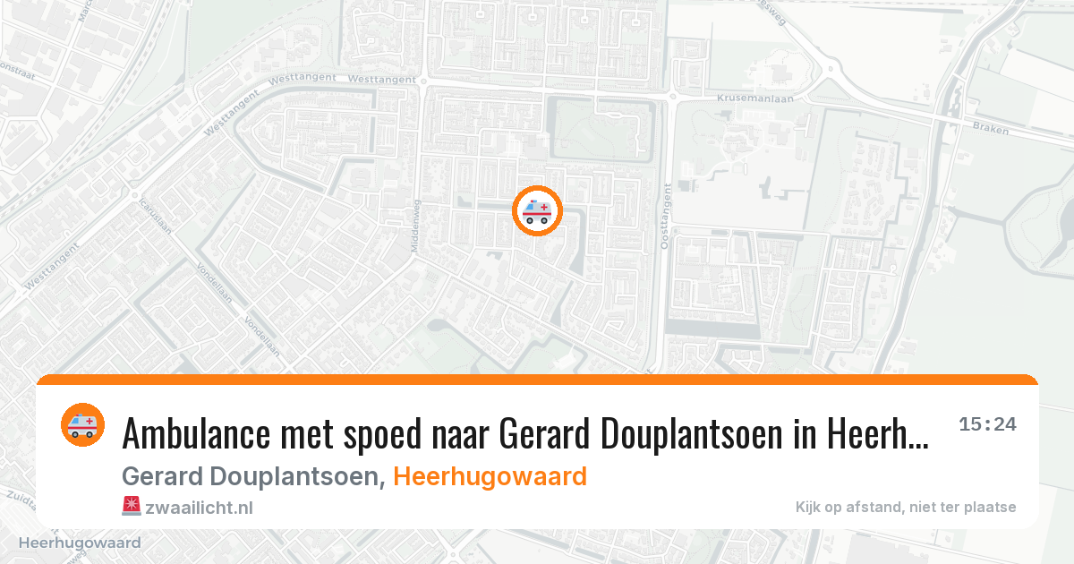 Ambulance met spoed naar Gerard Douplantsoen in Heerhugowaard — 12 feb 2026