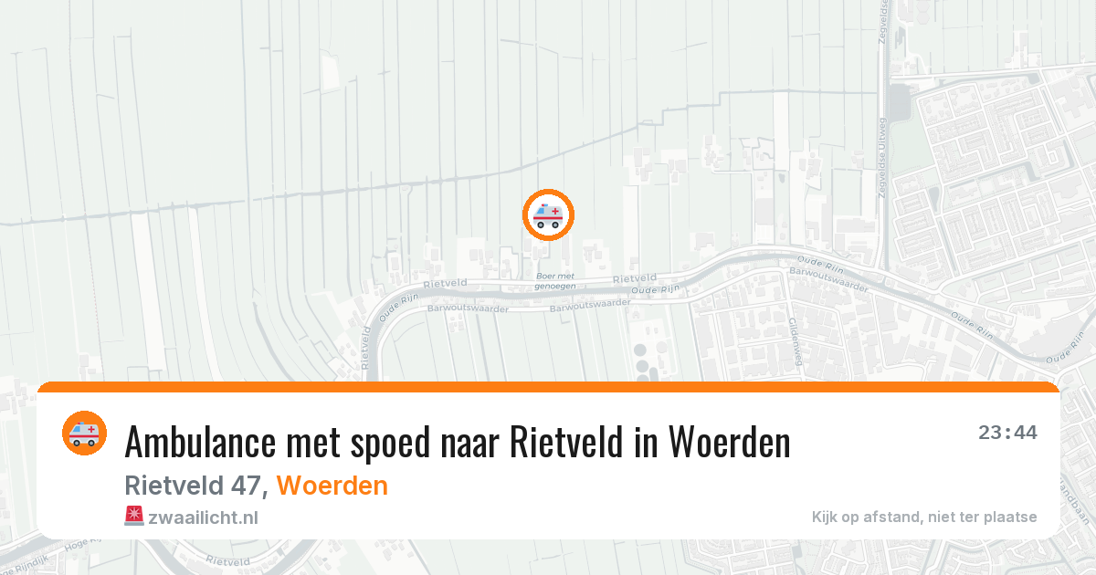 Ambulance met spoed naar Rietveld in Woerden — 7 feb 2026