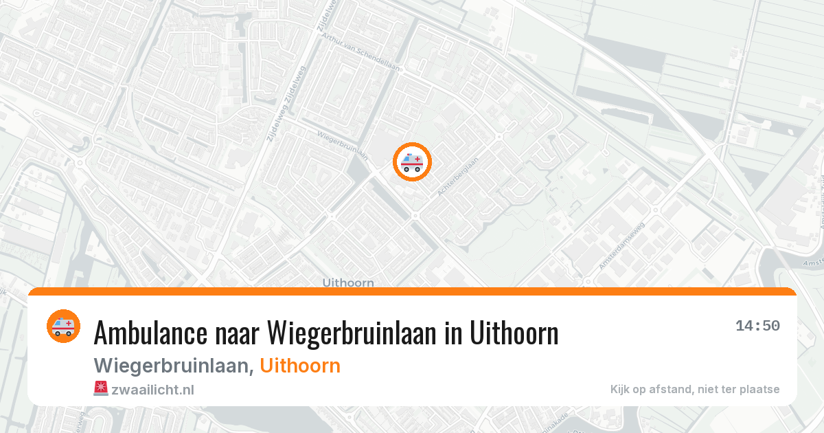Ambulance naar Wiegerbruinlaan in Uithoorn — 10 aug 2026