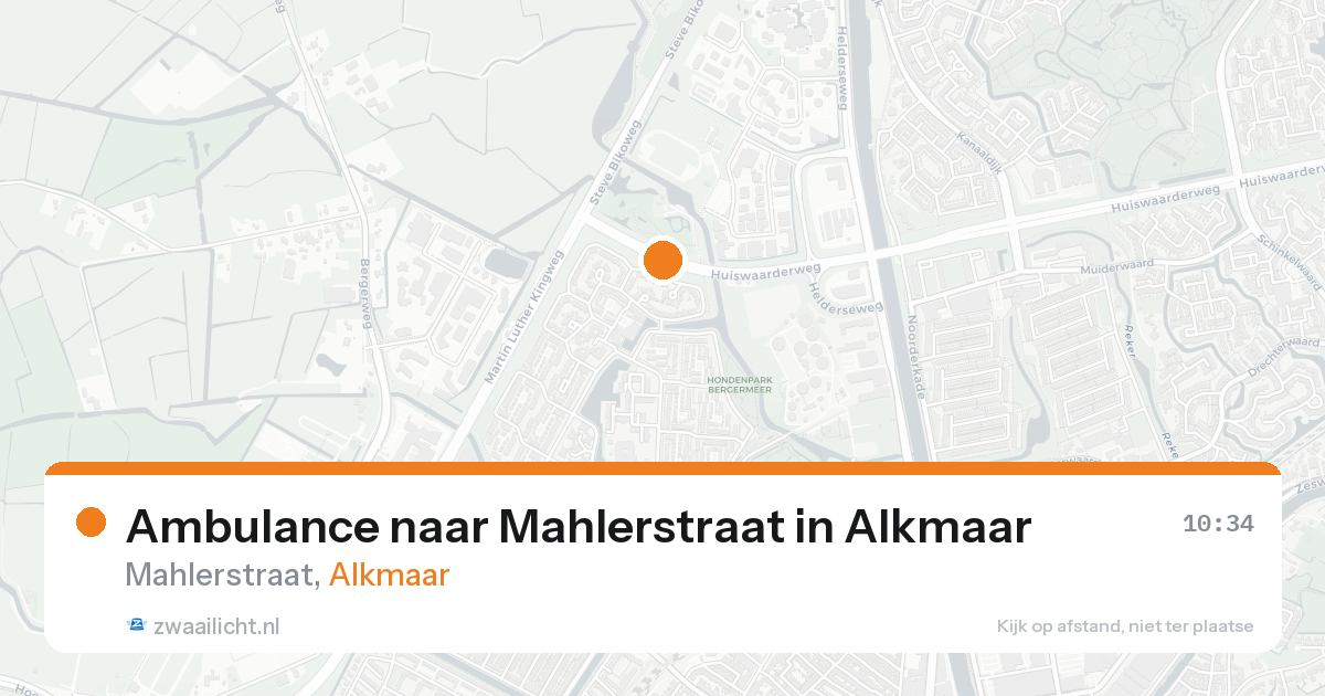 Ambulance naar Mahlerstraat in Alkmaar — 19 aug 2026
