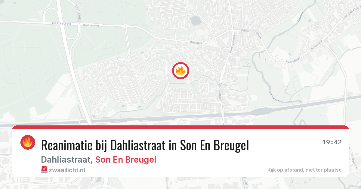 Reanimatie bij Dahliastraat in Son En Breugel — 26 mei 2026