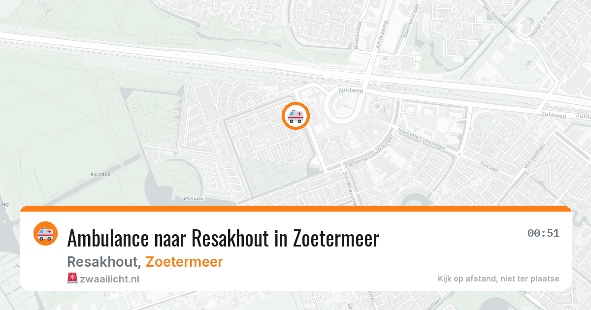 Ambulance naar Resakhout in Zoetermeer — 9 apr 2026