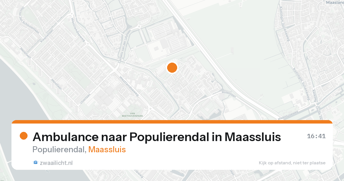 Ambulance naar Populierendal in Maassluis — 31 jan 2026