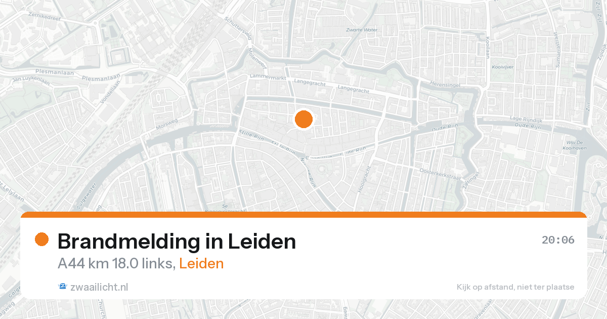 Brandmelding in Leiden — 31 jan 2026