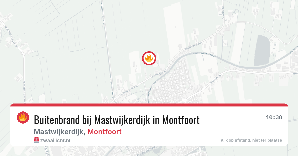 Buitenbrand bij Mastwijkerdijk in Montfoort — 8 mei 2026