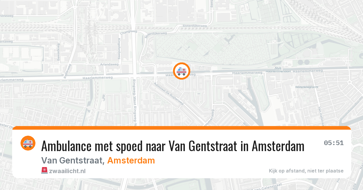 Ambulance met spoed naar Van Gentstraat in Amsterdam — 13 apr 2026