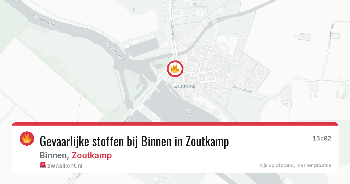 Gevaarlijke stoffen bij Binnen in Zoutkamp — 15 feb 2026