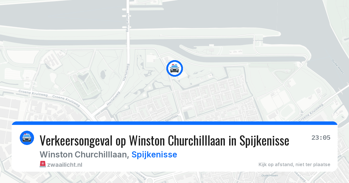 Verkeersongeval op Winston Churchilllaan in Spijkenisse — 27 jun 2026
