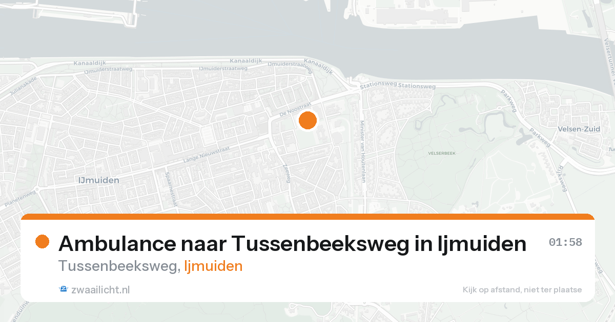 Ambulance naar Tussenbeeksweg in Ijmuiden — 21 aug 2026