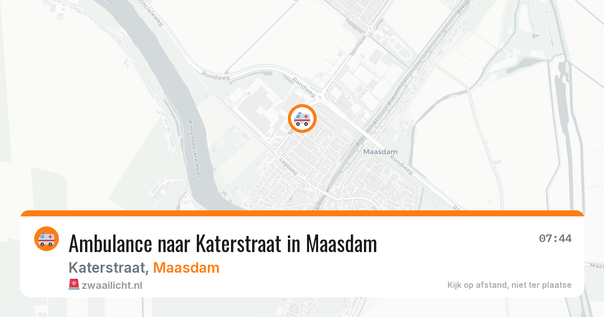 Ambulance naar Katerstraat in Maasdam — 24 mrt 2026