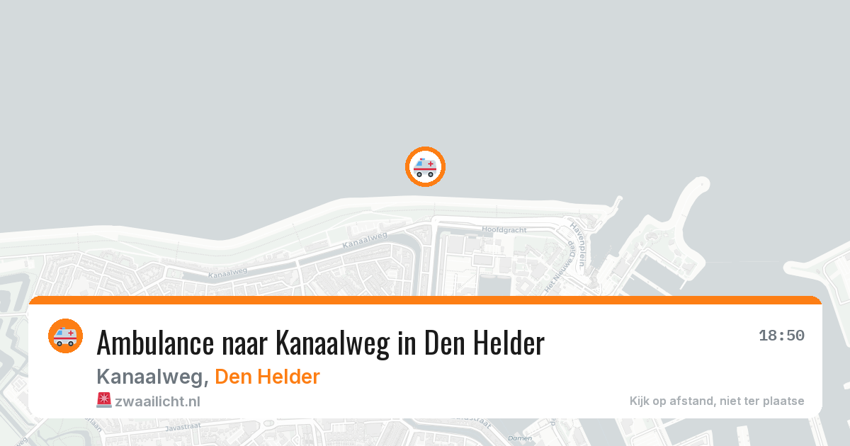 Ambulance naar Kanaalweg in Den Helder — 26 jun 2026