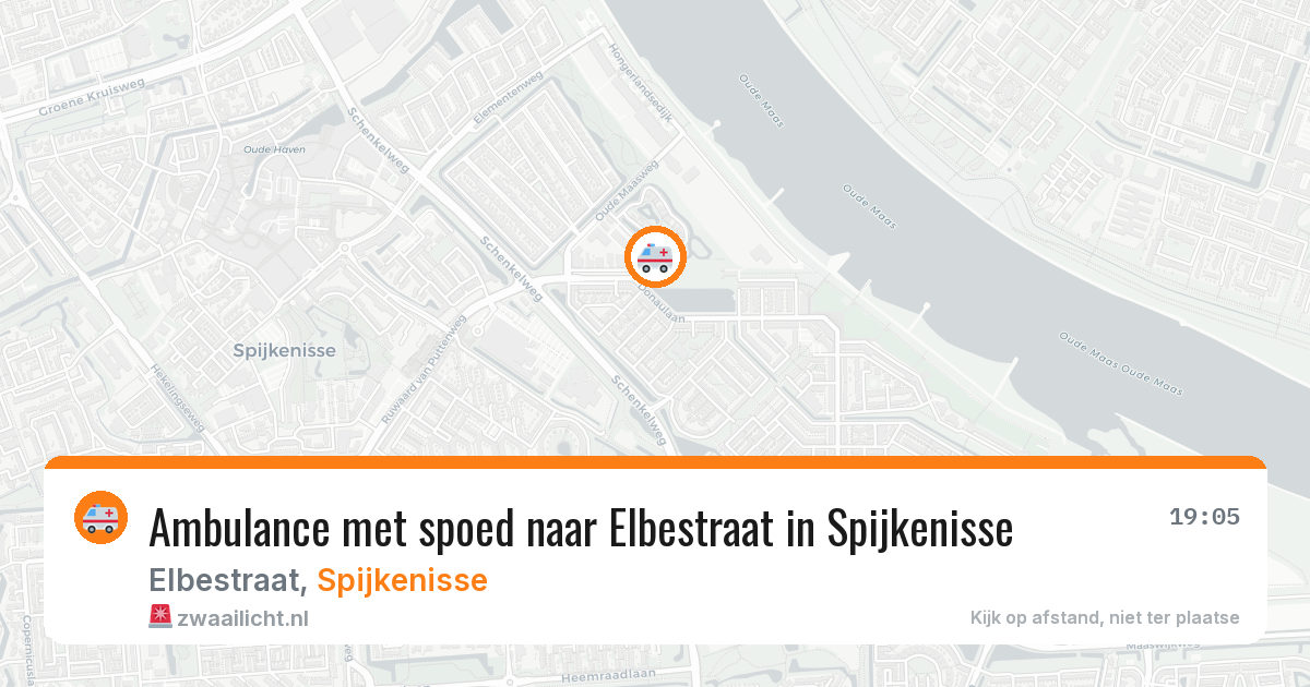 Ambulance met spoed naar Elbestraat in Spijkenisse — 8 feb 2026
