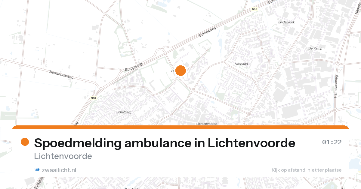 Spoedmelding ambulance in Lichtenvoorde — 27 aug 2026