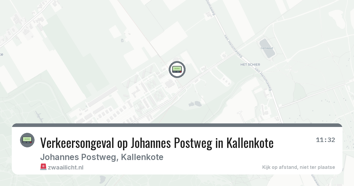 Verkeersongeval op Johannes Postweg in Kallenkote — 8 jun 2026