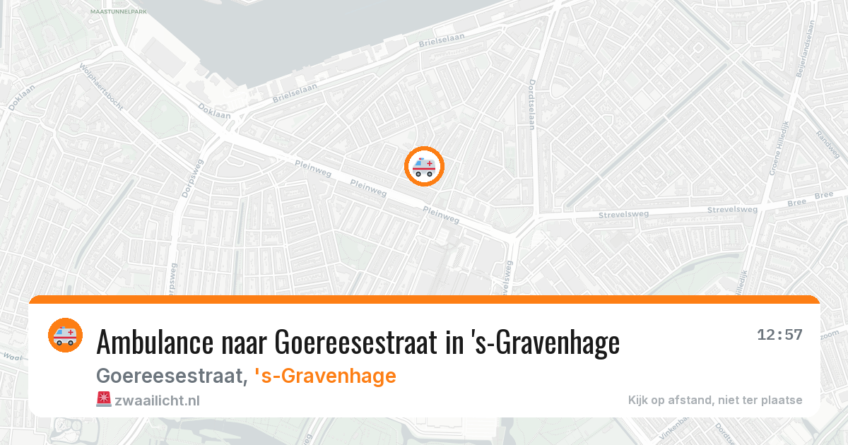 Ambulance naar Goereesestraat in 's-Gravenhage — 22 feb 2026