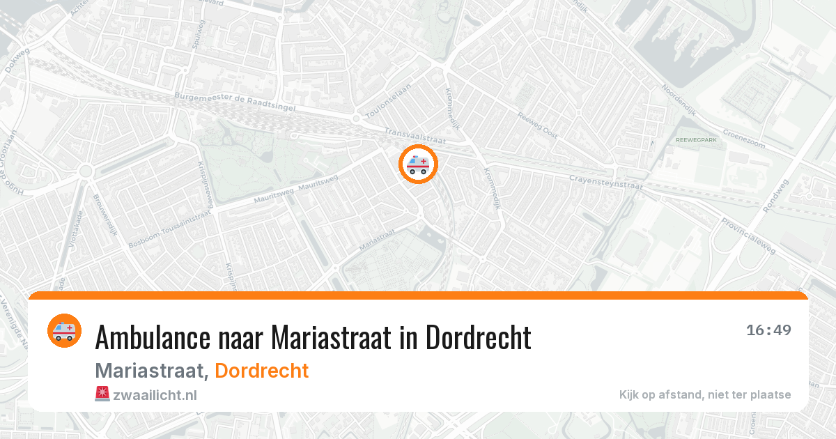 Ambulance naar Mariastraat in Dordrecht — 26 mei 2026