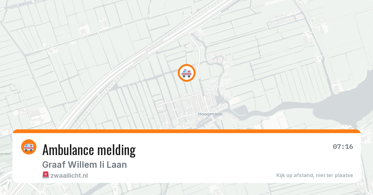 Ambulance melding — 1 mei 2026