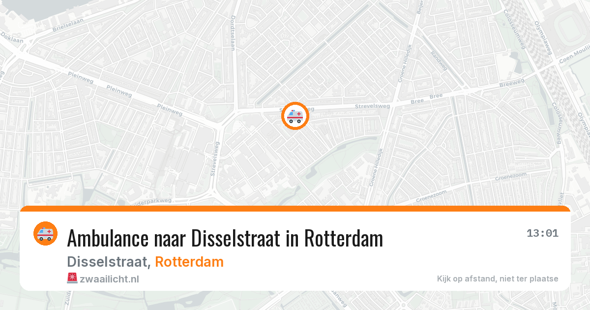 Ambulance naar Disselstraat in Rotterdam — 29 jan 2026
