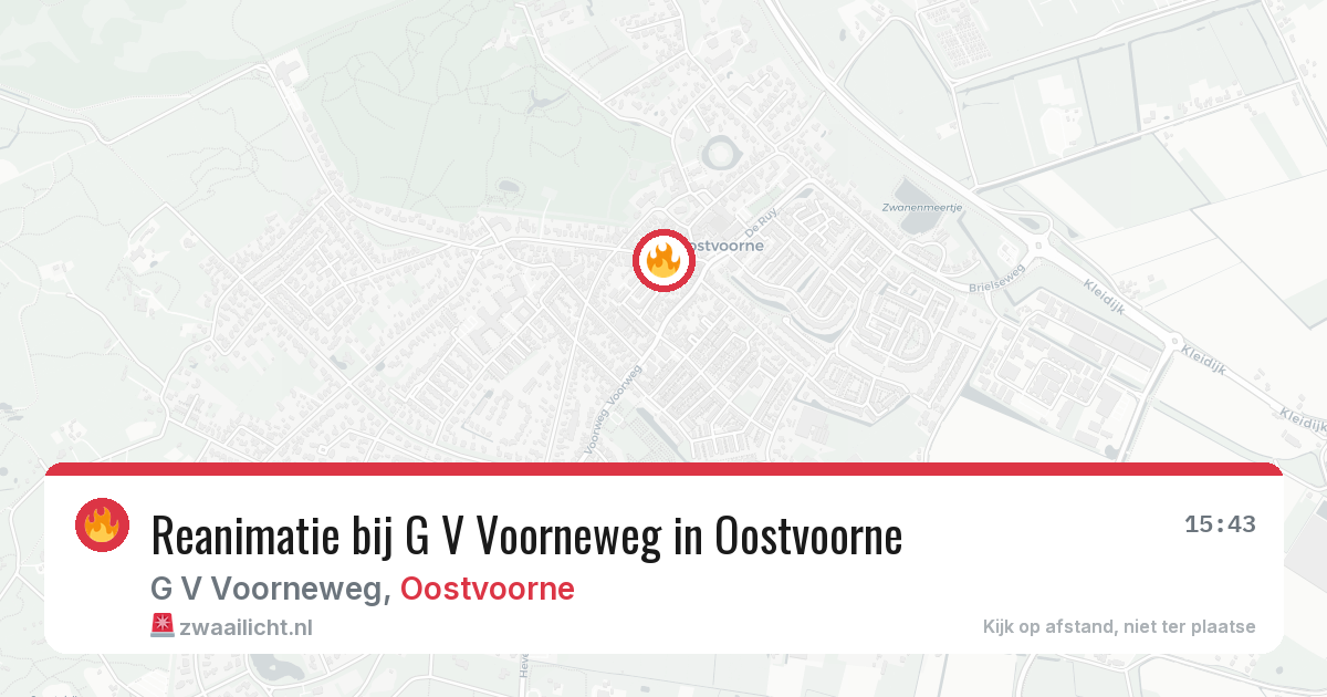 Reanimatie bij G V Voorneweg in Oostvoorne — 5 jun 2026