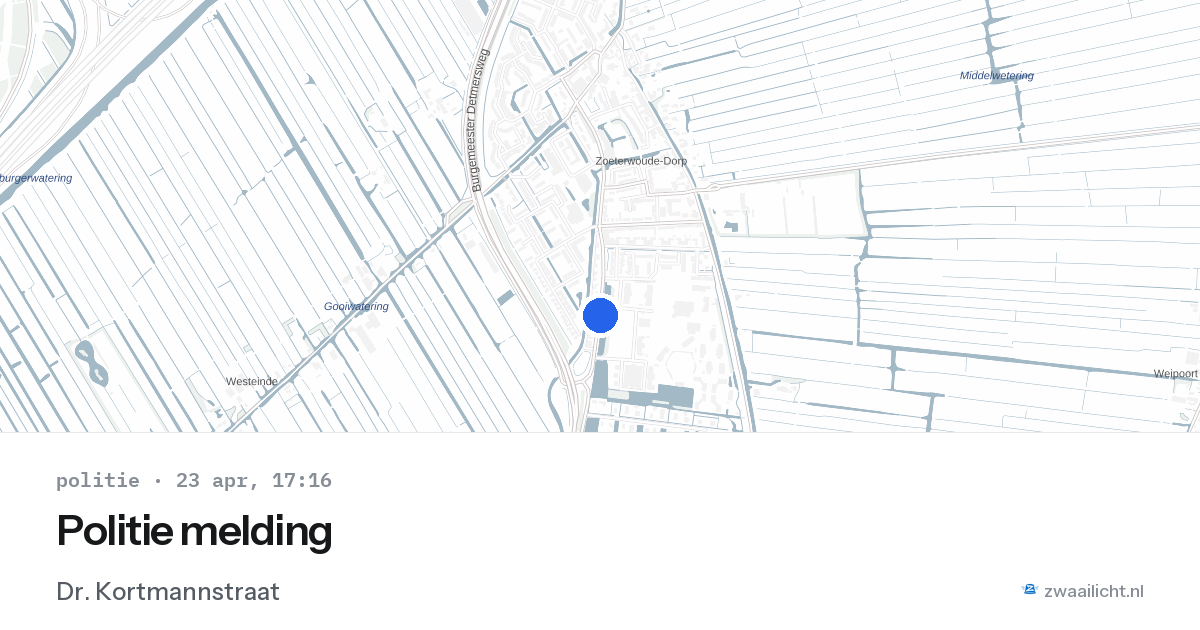 Politie melding — 23 apr 2026