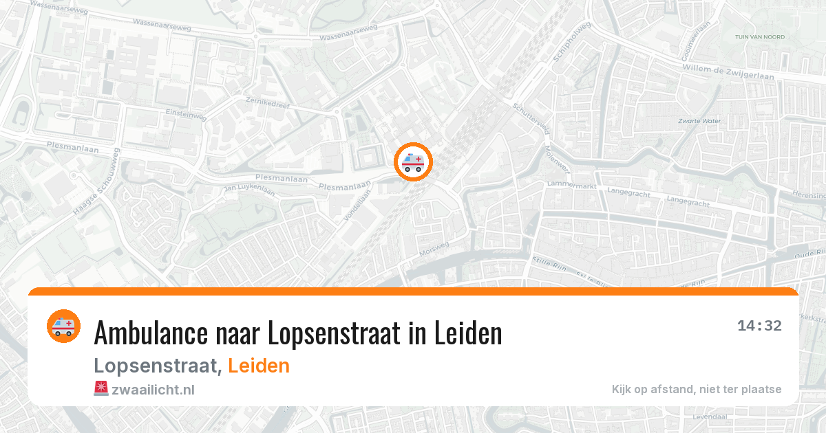 Ambulance naar Lopsenstraat in Leiden — 5 jun 2026