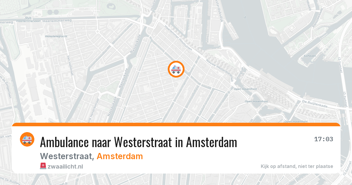 Ambulance naar Westerstraat in Amsterdam — 29 jun 2026