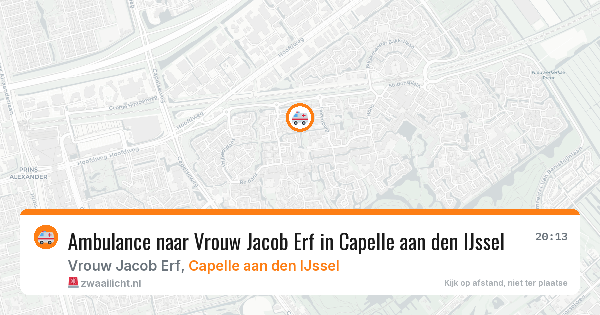 Ambulance naar Vrouw Jacob Erf in Capelle aan den IJssel — 19 jun 2026