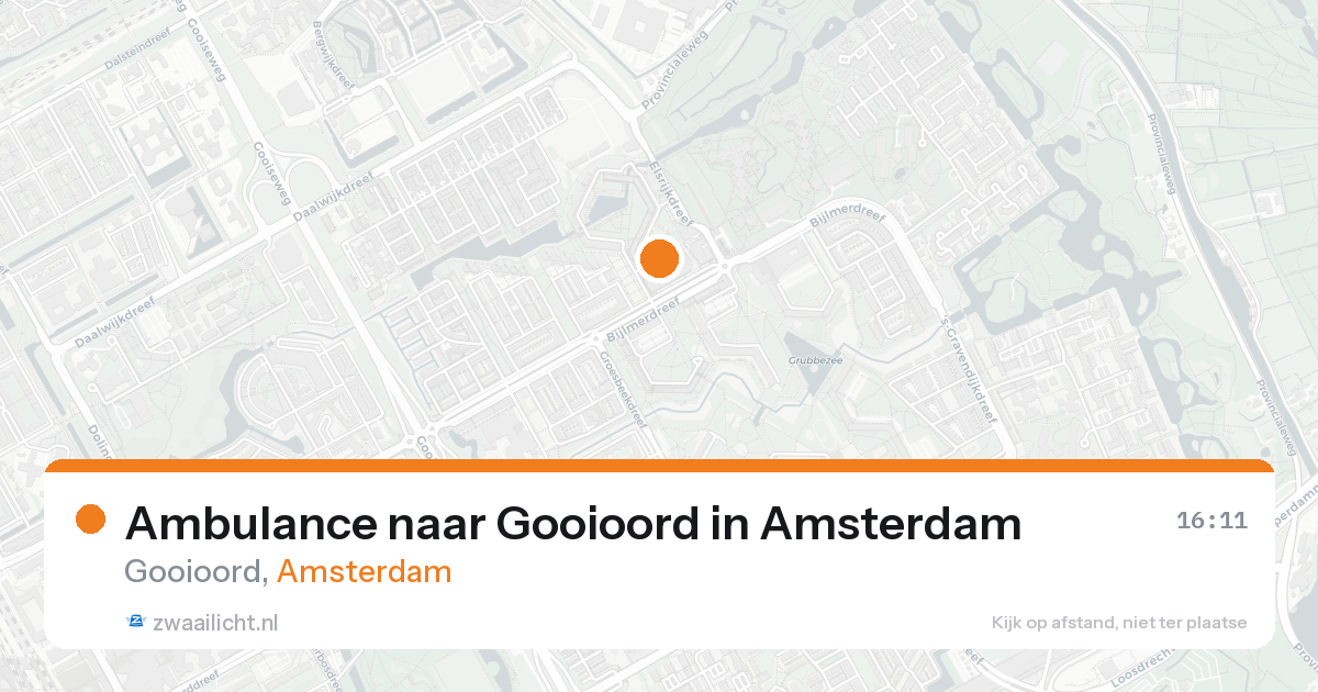 Ambulance naar Gooioord in Amsterdam — 20 aug 2026