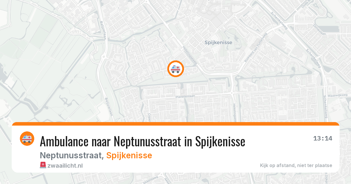 Ambulance naar Neptunusstraat in Spijkenisse — 1 jun 2026