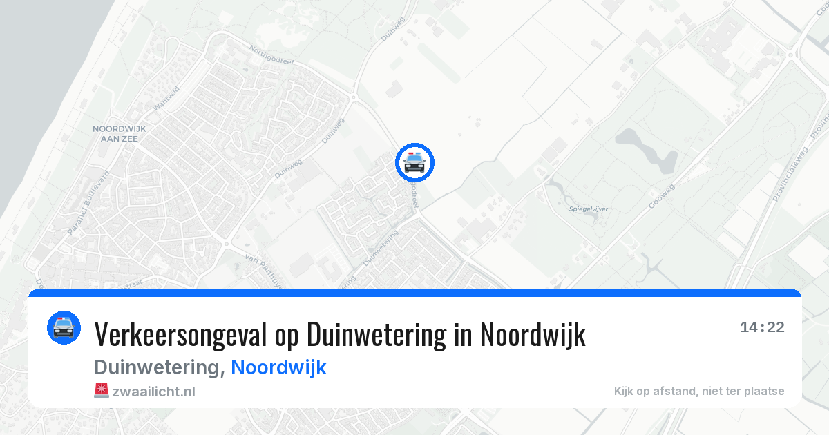 Verkeersongeval op Duinwetering in Noordwijk — 28 jun 2026
