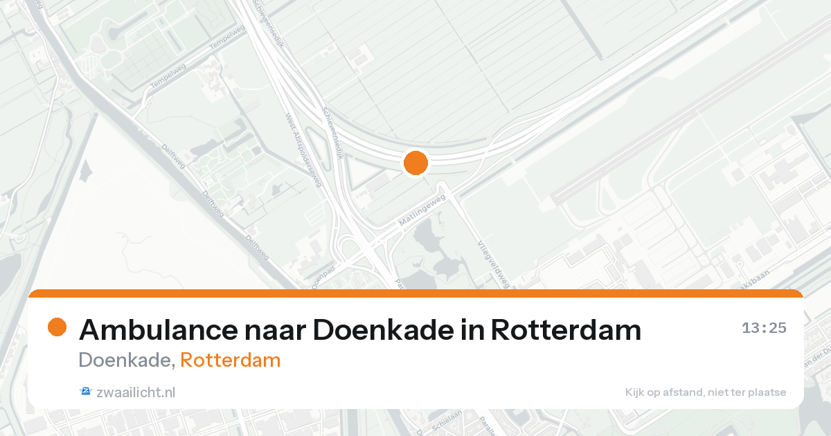 Ambulance naar Doenkade in Rotterdam — 15 aug 2026