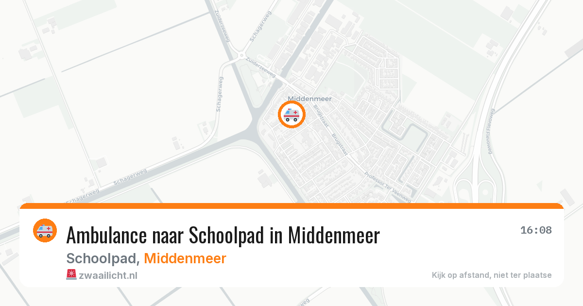 Ambulance naar Schoolpad in Middenmeer — 17 jun 2026