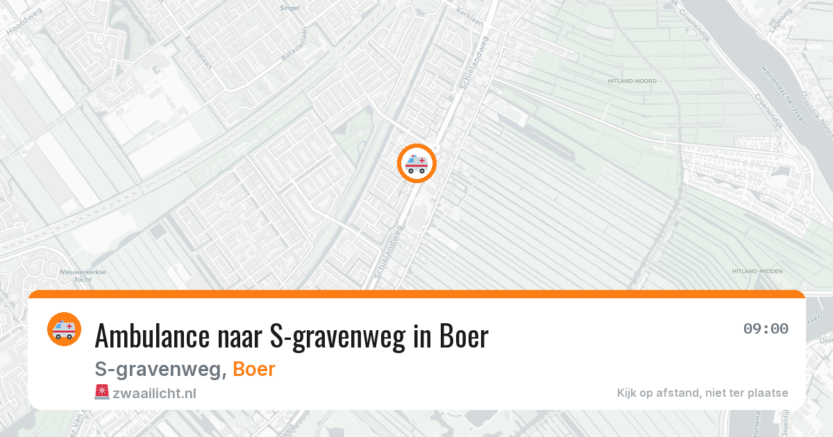 Ambulance naar S-gravenweg in Boer — 4 mei 2026