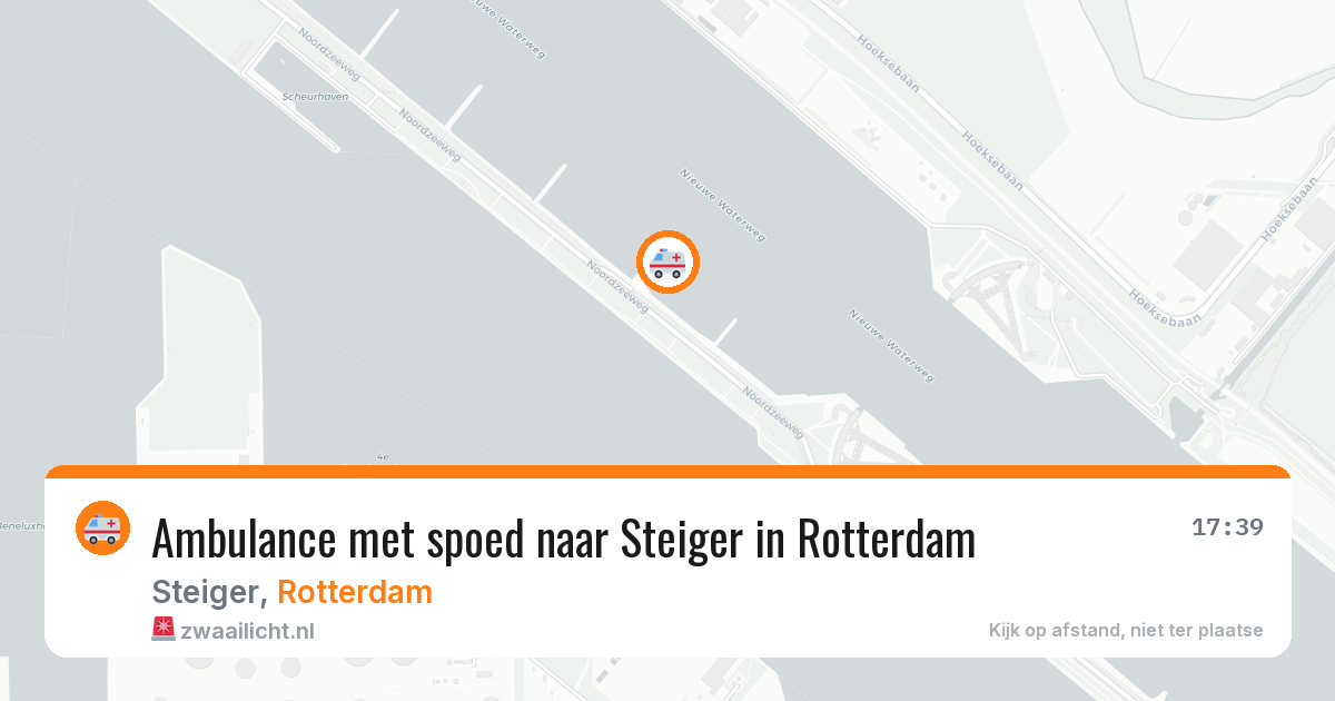 Ambulance met spoed naar Steiger in Rotterdam — 2 jul 2026
