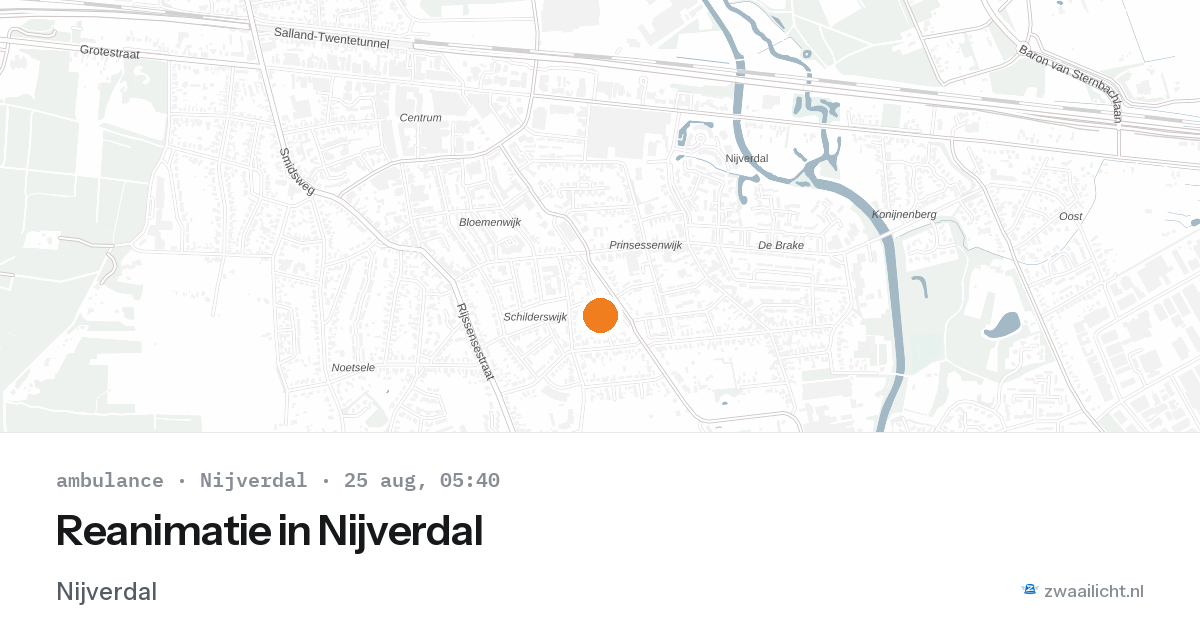 Reanimatie in Nijverdal — 25 aug 2026