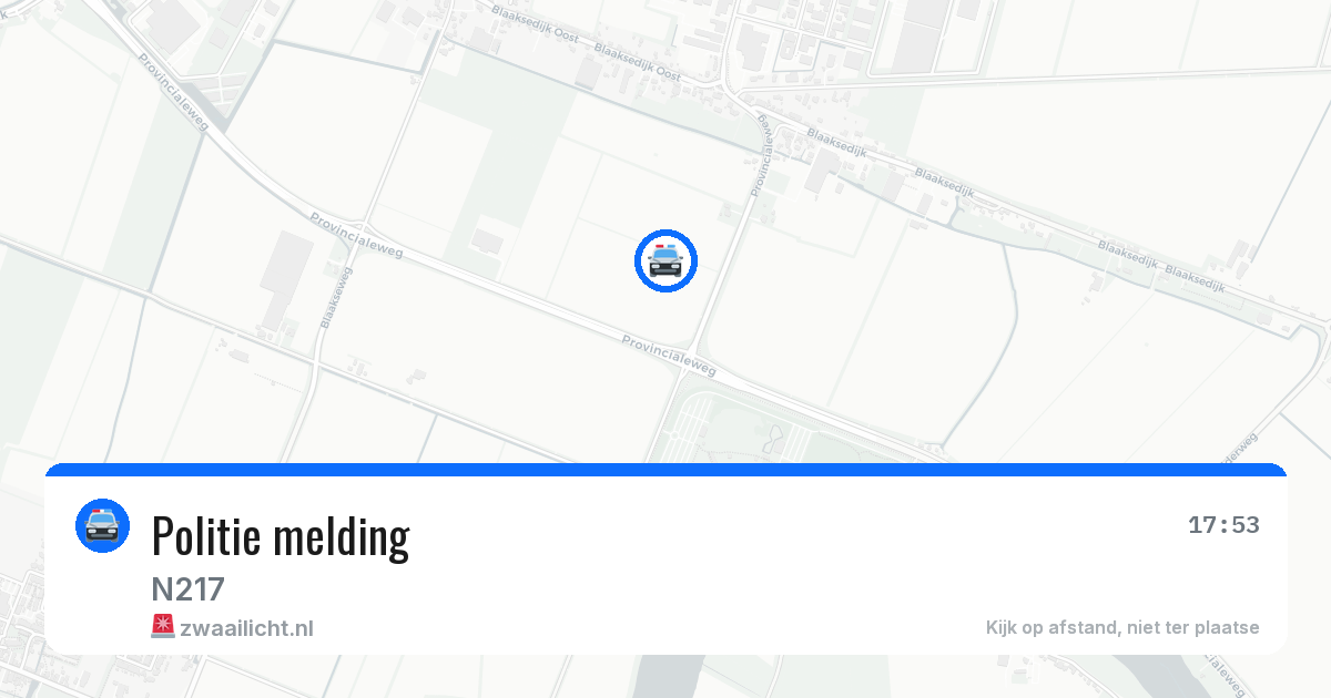 Politie melding — 26 jun 2026