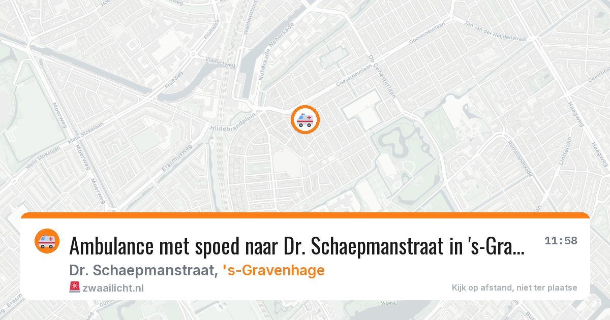 Ambulance met spoed naar Dr. Schaepmanstraat in 's-Gravenhage — 8 jul 2026