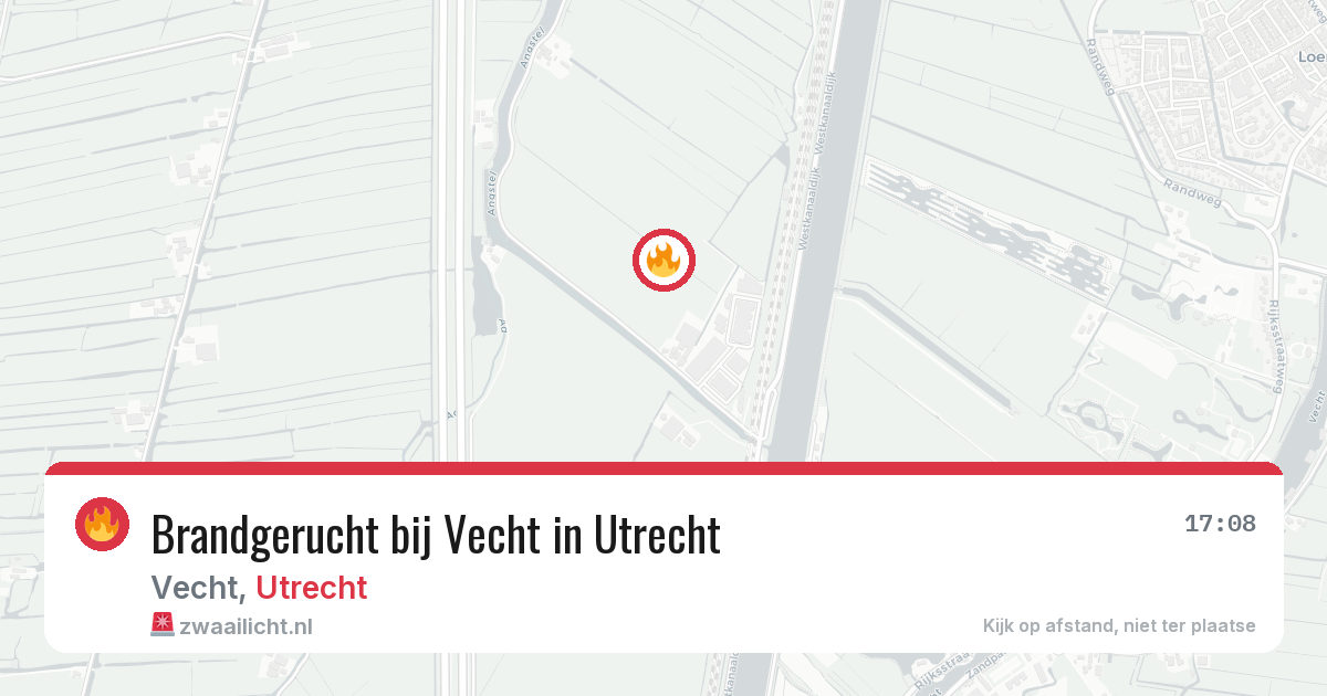 Brandgerucht bij Vecht in Utrecht — 28 jun 2026