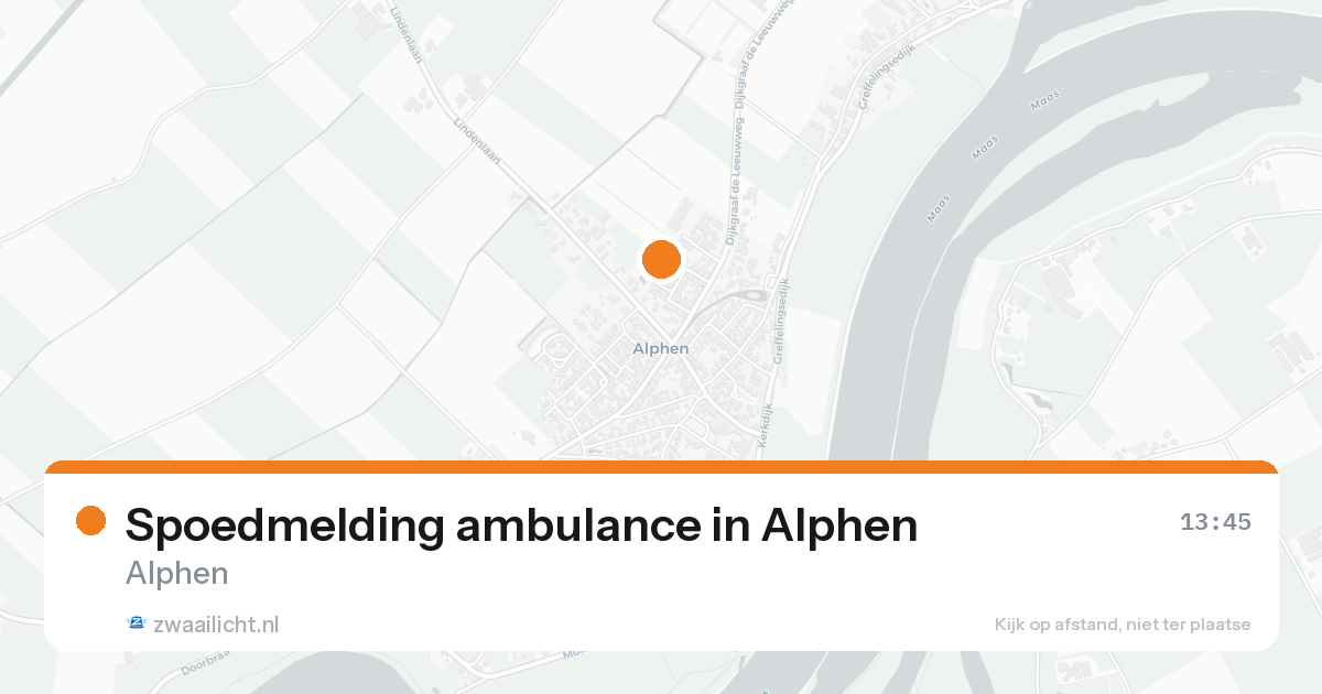 Spoedmelding ambulance in Alphen — 7 feb 2026