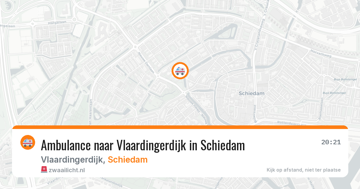Ambulance naar Vlaardingerdijk in Schiedam — 24 jun 2026